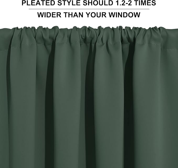 RYB HOME Living Room Curtains 72 inch Length 2 Panels Set, Thermal Insulated - Image 6