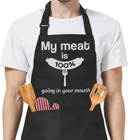 SANDJEST Funny Mens Aprons by SANDJEST