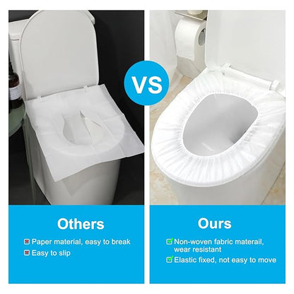 50 Pack Disposable Toilet Seat Cover Waterproof Non-Woven Fabric, Disposable - Image 5