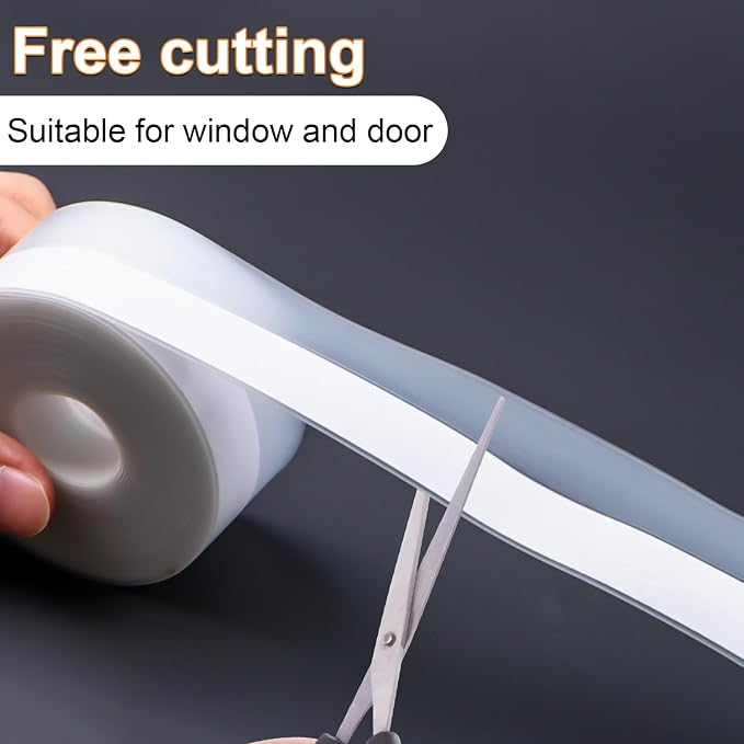 FOURGUN Silicone Weather Stripping Seal Door Tape 35 MM * 33FT Insulates - Image 4