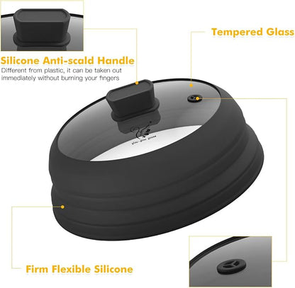 Microwave Splatter Cover Glass Splatter Guard Lid - Image 3