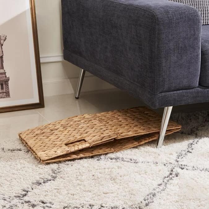 12x12x12 Storage Cube, Water Hyacinth Storage Baskets, Wicker Storage Baskets - Image 6