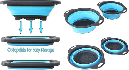 17 in. x 15 in. x 9 in. 16-Gauge Stainless Steel Undermount Single Bowl Bar Prep Kitchen Sink with Collapsible Colander Set and Strainer