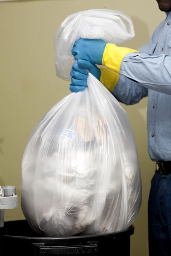 Aluf Plastics High Density Trash Bags, 45 Gallon, 22 Micron, - Image 3