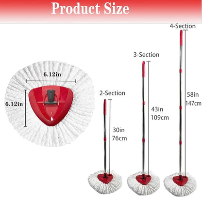 Spin Mop Replacement Head Mop Replace Head Compatible - Image 3