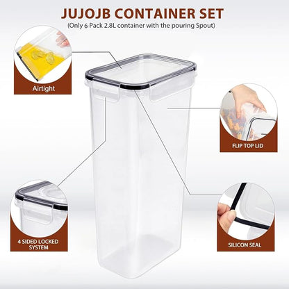 JUJOJB Airtight Food Storage Containers Set - Image 3