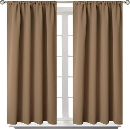 BGment Taupe Blackout Curtains 45 Inches Length by BGment