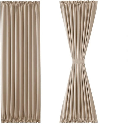 DWCN French Door Curtains – Rod Pocket Thermal Blackout Curtain - Image 7