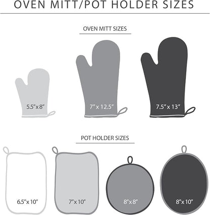 KITCHENAID Beacon Two-Tone Oven Mitt 2-Pack Set, Contour Silver/Matte Black - Image 6