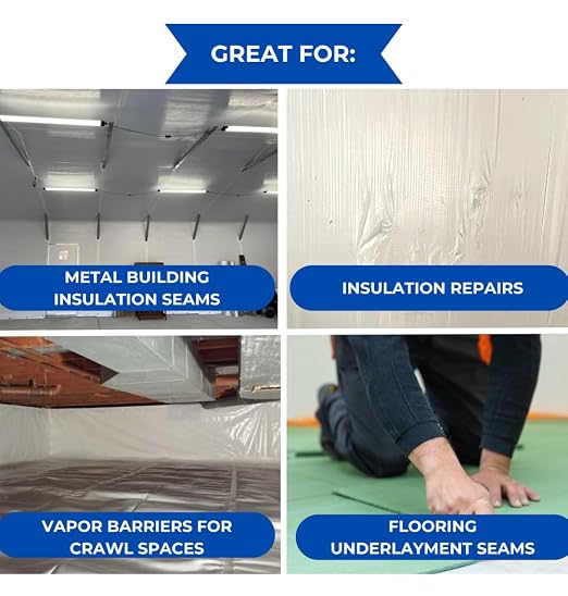 BlueTex Insulationㅤ 3" Wide x 180' Long White Vapor Barrier Seam Tape - Image 2