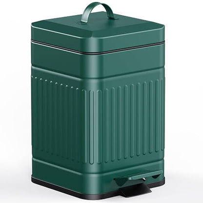 CEROELDA Small Trash Can with Lid-5L/1.3 Gal, Stainless Steel Outdoor Dog Poop by WelcometoCEROELDA