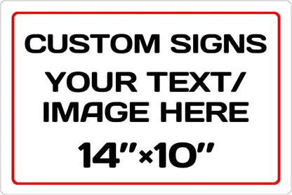 Personalized Aluminum Weatherproof Metal Signs by Repaly