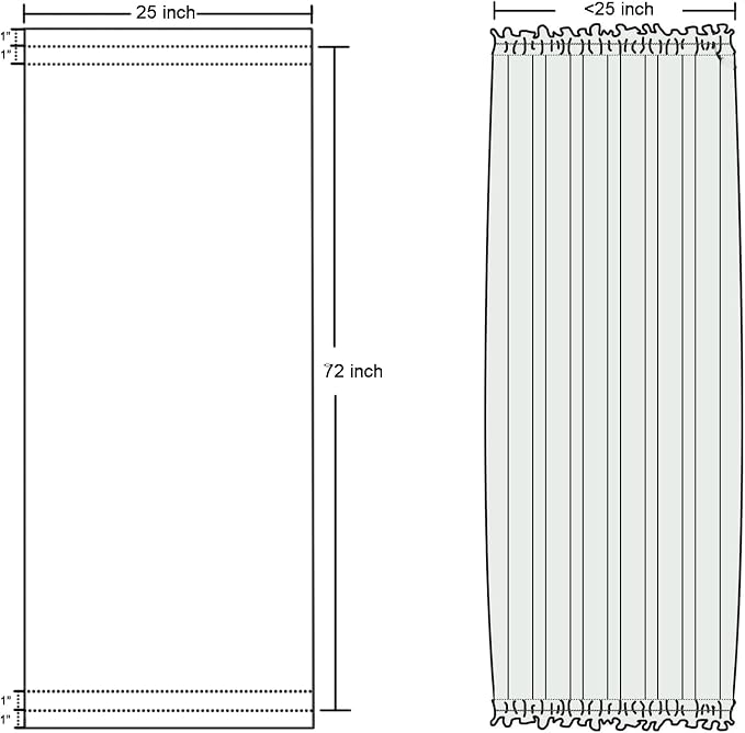 DWCN French Door Curtains – Rod Pocket Thermal Blackout Curtain - Image 7