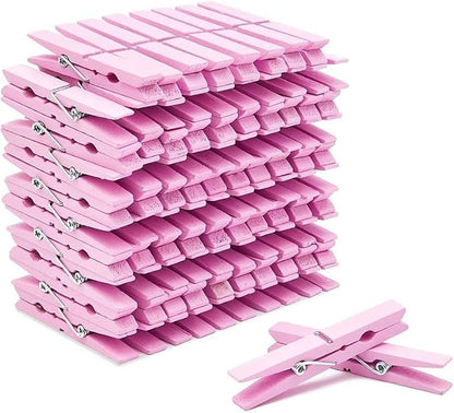 1.9 Inch White Small Clothes Pins Paper Picture School Work Holders Baby Shower - Image 4