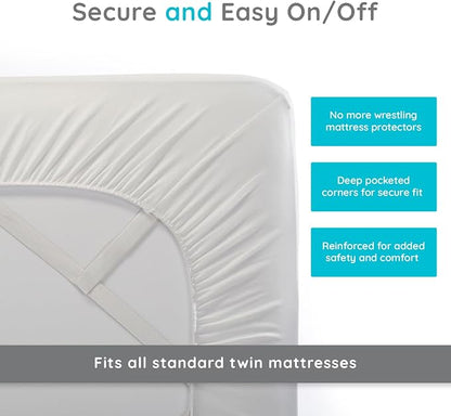 PUREgrace Tencel Mattress Protector – Waterproof, Noiseless Cover - Image 6