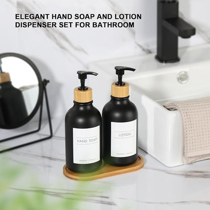 KASUNTING Hand and Dish Soap Dispenser Set, Plastic Kitchen Soap Dispenser Set - Image 7