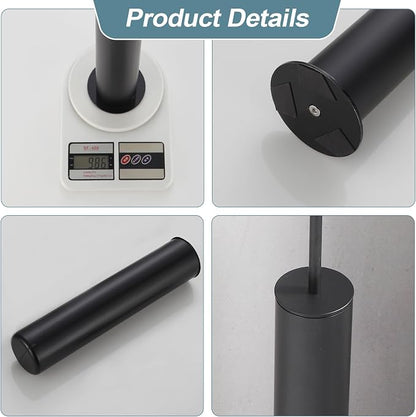 BGL Toilet Brush and Holder Set, Heavy Duty 304 Stainless Steel, Round Base and - Image 5