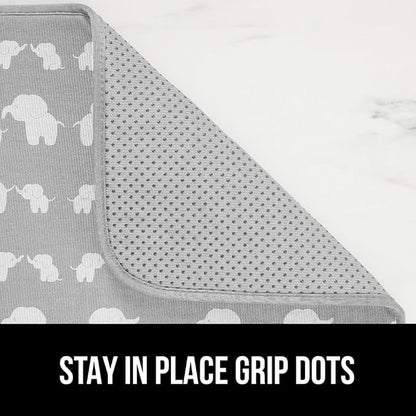 GORILLA GRIP Ultra Water Absorbent Microfiber Dish Drying Mat, Quick Dry Thick - Image 4
