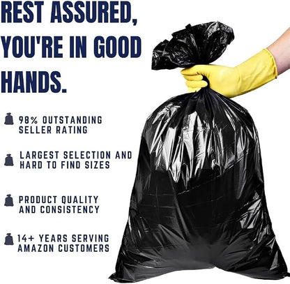 Plasticplace 20-30 Gallon Trash Bags │ 2.0 Mil │ Black Heavy Duty Garbage Can - Image 4