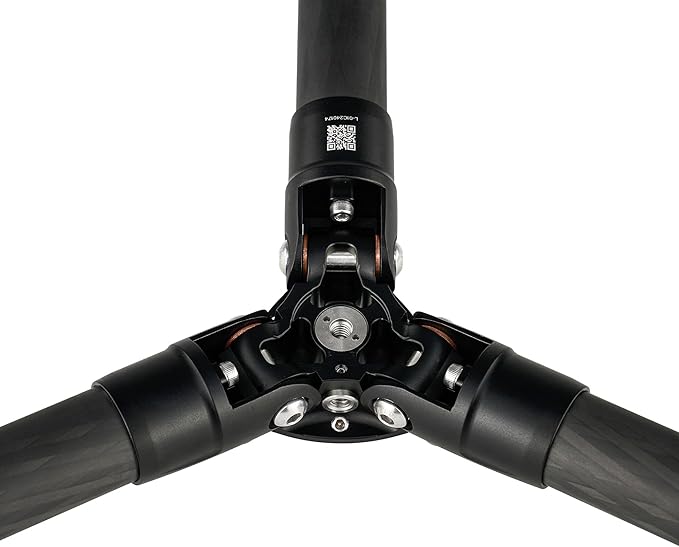 Leofoto 58" Lightweight Carbon Fiber Travel Tripod, Professional Compact Tripod for Camera DSLR Video, Max Load 55Lbs/25KG (LS-364CX)