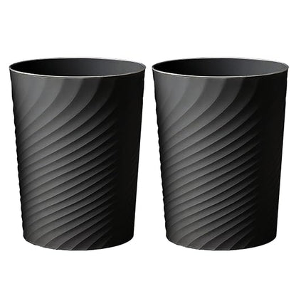 2 Pcak Small Bathroom Trash Can 1.8 Gallon Waste Basket Garbage Can by HOLTPHILI
