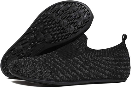 QZKDM Lightweight Slip on Grip Indoor House Slippers Barefoot Non Slip Home - Image 6