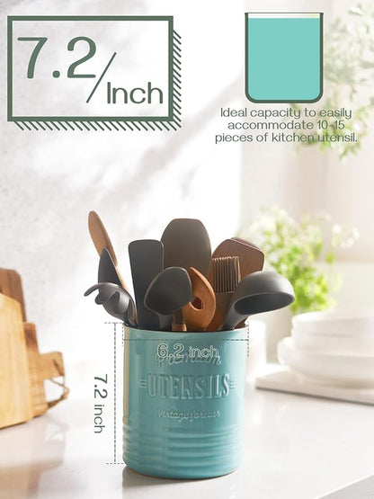 DOWAN 7.2″ Extra Large Kitchen Utensil Holder - Image 2