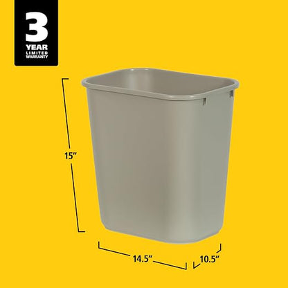 Rubbermaid Commercial Products Resin Wastebasket/Trash Can, 7-Gallon/28-Quart - Image 5