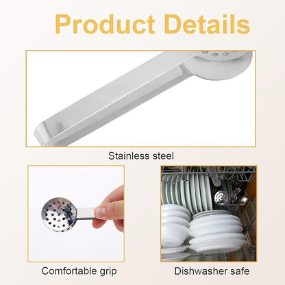 Tea Bag Squeezer Tongs, Stainless Steel Teabag Strainer Dispenser Gripper - Image 3
