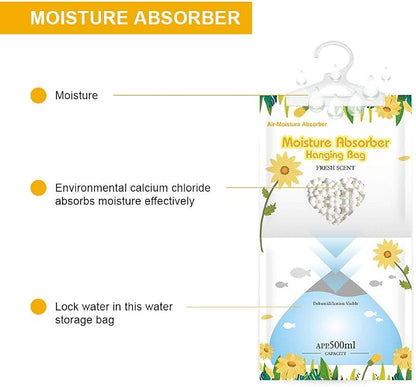 CANAGER Hanging Moisture Absorber, Fresh Scent Moistureproof Desiccant Hanging - Image 5