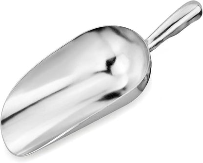 New Star Foodservice 34547 One-Piece Cast Aluminum Round Bottom Bar Ice Flour - Image 3