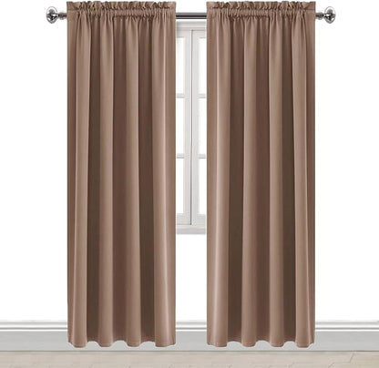 DWCN Blackout Curtains Room Darkening Thermal Insulated Bedroom Curtains Window - Image 9