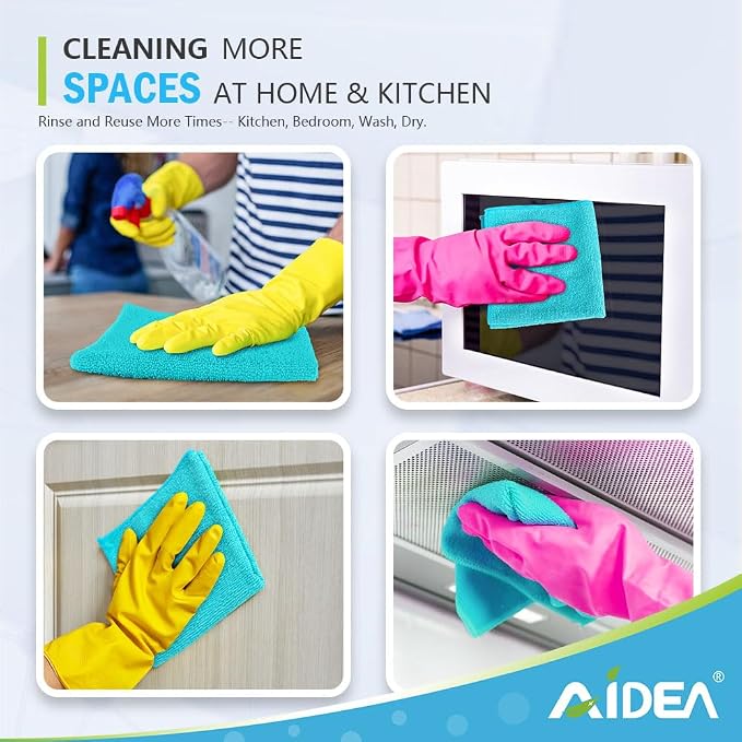 AIDEA Microfiber Cleaning Cloth-50PK, Soft Microfiber Towels - Image 6