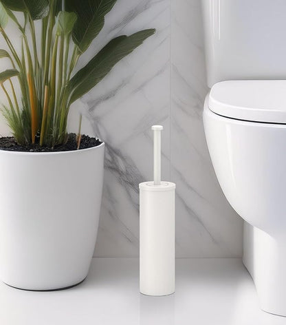 Gatco 1481W Latitude II Slender Toilet Brush Holder, Matte White - Image 4