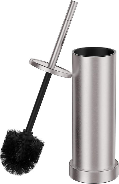 Brushed Nickel Toilet Brush and Holder Set, 304 Stainless Steel Toilet Brush by Unknown