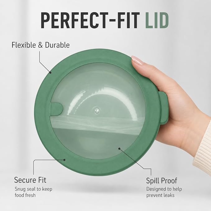 Mixing Bowls with Lids, 8-Piece Airtight Leak-Proof Nesting BPA-Free Bowl Set - Image 3