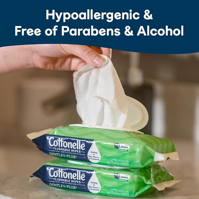 Cottonelle GentlePlus Flushable Wet Wipes - Image 3