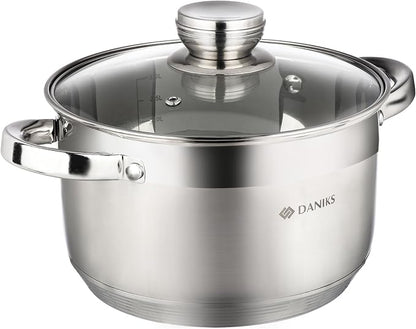 Daniks Standard 4 Quart Stainless Steel Stock Pot by Daniks