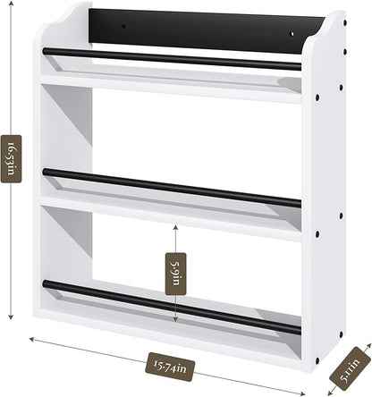 3 Tier Wooden Spice Rack, Seasoning Jars Rack Shelf Spice Organizer - Image 5
