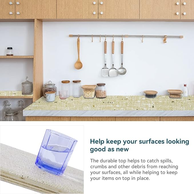 Non Adhesive Shelf Liner 20 Inch x 30 Feet Kitchen Cabinet Liner, Anti-Slip - Image 3