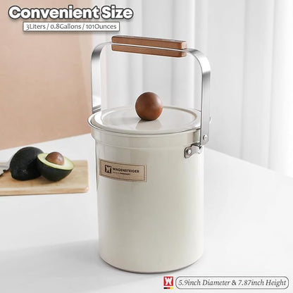 Kitchen Countertop Compost Bin 101ounces / 3Liters, Airtight Lid SUS304 - Image 4