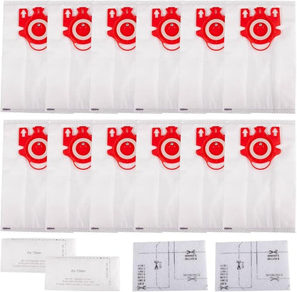 12 Pack FJM Dust Bags + 2 Pack Filters Replacement by Ying-ti