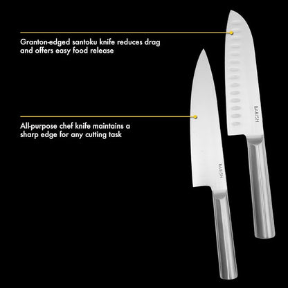 Babish High-Carbon 1.4116 German Steel 15 Piece Full Tang Forged Cutlery - Image 4