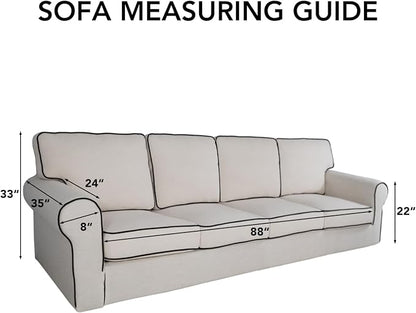 PureFit Reversible Quilted Sofa Cover, Water Resistant Slipcover Furniture - Image 7