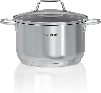 SUNHOUSE 18/8 Stainless Steel Stock Pot by SUNHOUSE