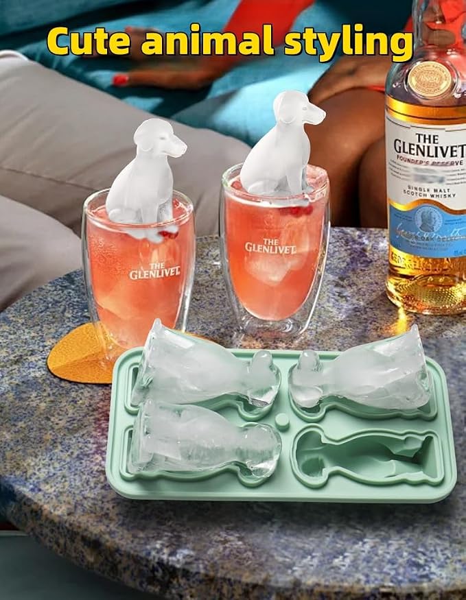 Cute 3D Labrador Dog Silicone Ice Cube Tray Mold Cartoon Animal Ice Box BPA-Free - Image 7
