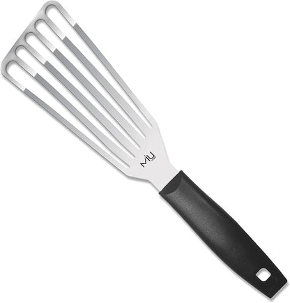 MIU Fish Spatula Stainless Steel, Slotted Flexible Metal, Lightweight Barbecue by MIU+France
