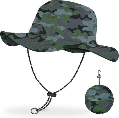 BROTOU Foldable Bucket Hats for Women/Men, UPF 50+ Wide Brim Sun Hat, Waterproof Fishing Cap with UV Protection