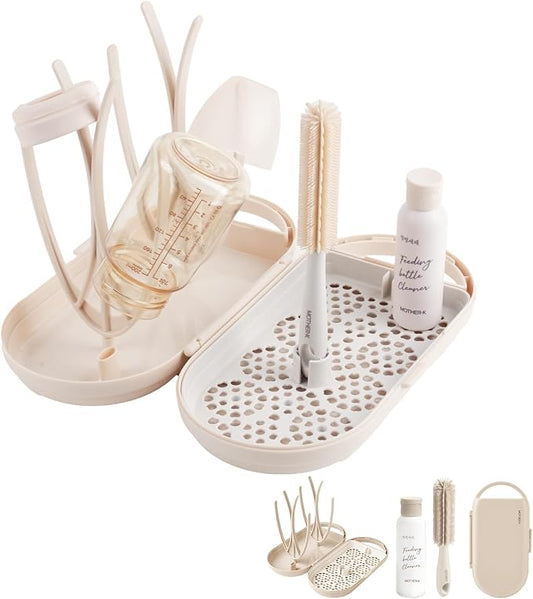 MOTHER-K Travel Baby Bottle Drying Rack Set by MOTHER-K