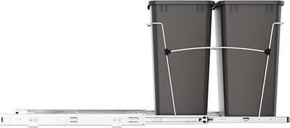 Rev-A-Shelf RV-18KD-13C-S Double Pullout Trash Can - Image 9